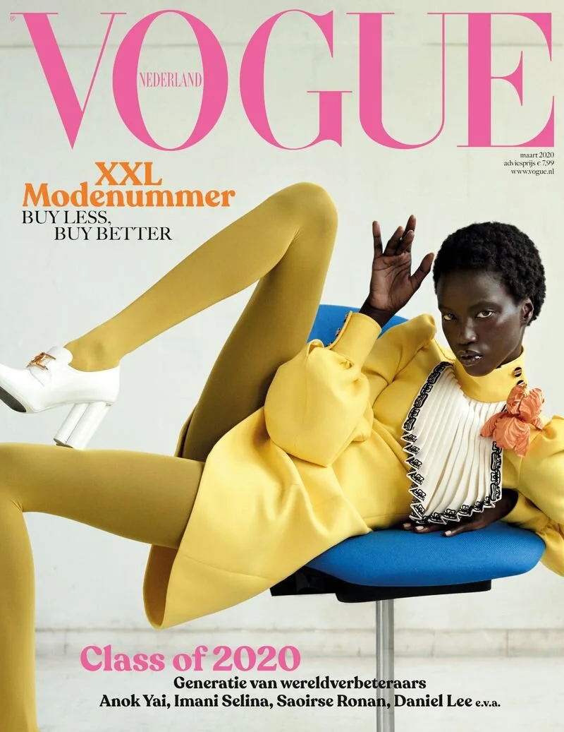 Anok Yai In Louis Vuitton for Vogue Netherlands March 2020 — Anne